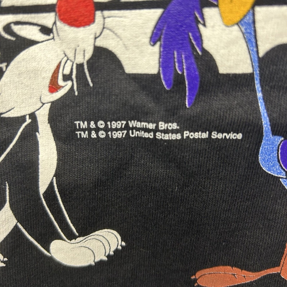 Vintage 1997 Bugs Bunny Stamp‎ Collection T-Shirt Looney Tunes Size S/M - Picture 3 of 5